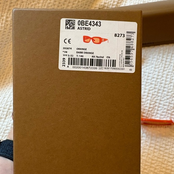 Burberry “Astrid” Sunglasses in Orange - Picture 6 of 10